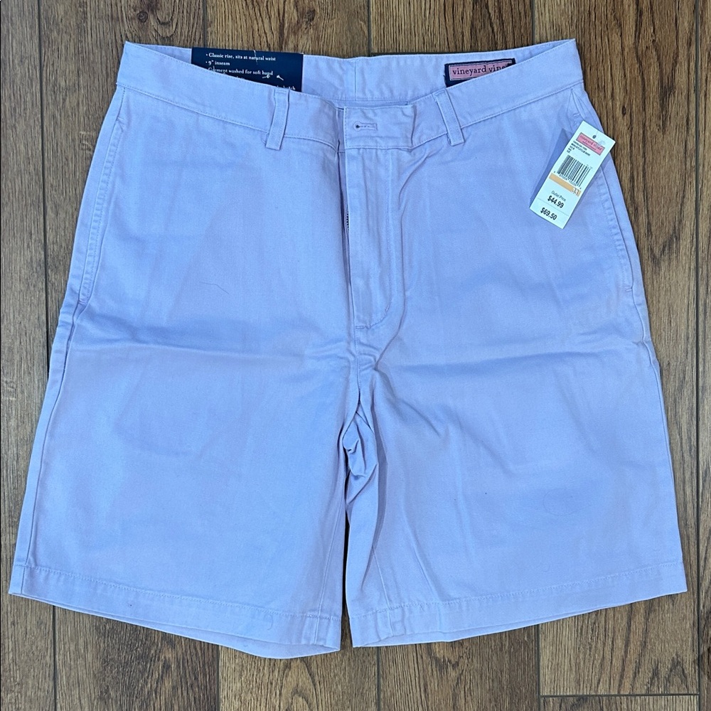 Vineyard Vines Men's Lavender Flat Front Shorts